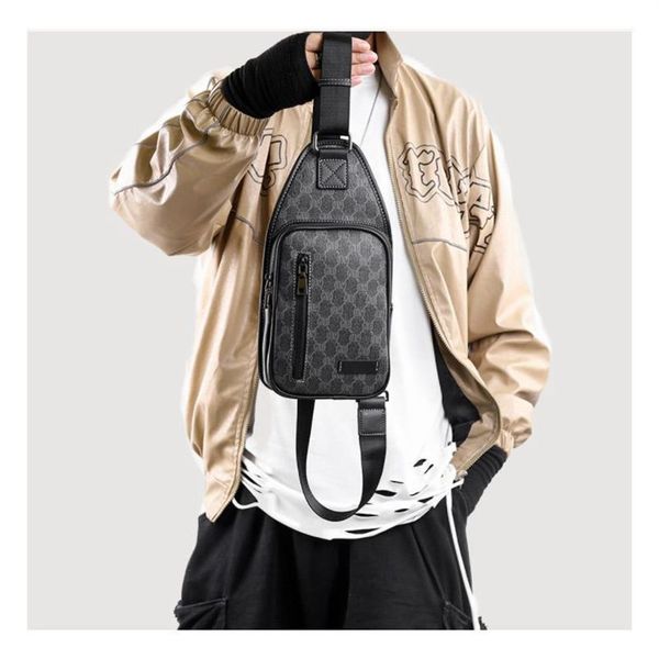 Mode Mann Messenger Taschen Plaid Männer Taschen Schulter Umhängetasche PU Leder Sling Tasche Für Männliche Schwarz Einzigen Frauen Rucksack für mädchen b205M