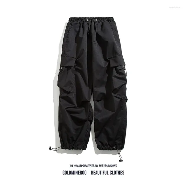 Pantaloni da uomo American High Street Hip-hop Abbigliamento da lavoro Sport Trendy Brand Bello funzionale Dritto Casual Tuta Abbigliamento maschile