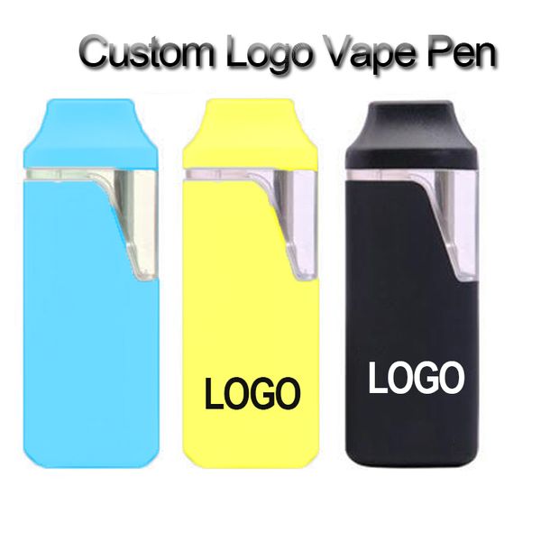 Caneta Vape descartável personalizada 1ml 2ml Carrinhos Pod Embalagem Saco E-cigarros Óleo Grosso Canetas Vazias Recarregável 280mAh Bateria Vaporizador Logotipo Personalizado Caixas à prova de crianças