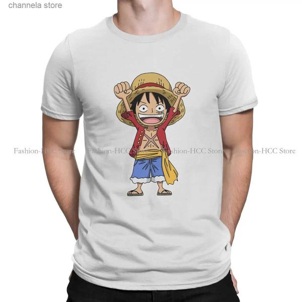 Camisetas masculinas Luffy feliz camiseta exclusiva de uma peça confortável ideia criativa de presente camiseta ff venda quente T231204