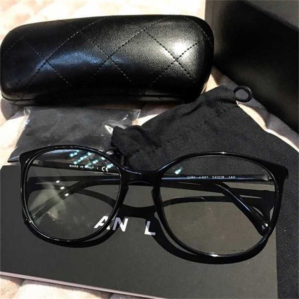 Солнцезащитные очки, новая высококачественная оправа для очков Xiaoxiang с простым лицом 3282, такая же черная ультралегкая тонкая плоская линза может быть в паре с оправой для очков для близорукости