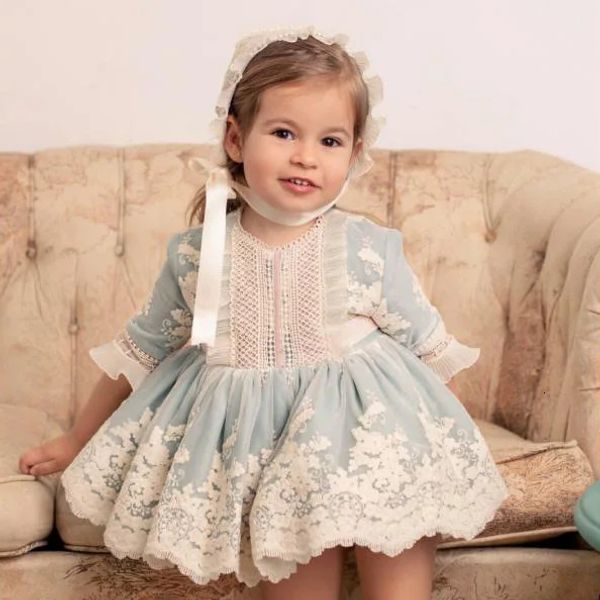 Mädchen Kleider Josaywin Baby Mädchen Lolita Prinzessin Ballkleid Spanisch Vintage Herbst Winter Nette Kinder Vestidos Kinder 231204