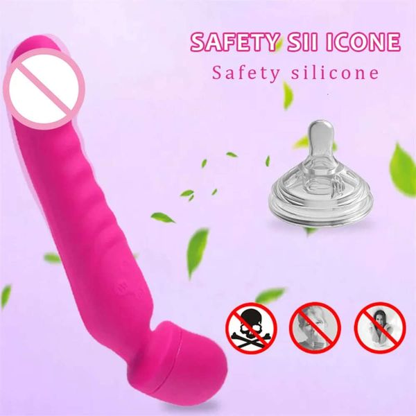 Giocattolo del sesso Massaggiatore Vibratore per pene Donne silenziose Coda di gatto Dildo Strumenti per donna Sextoyse Coppie Vagine Vagina Uomini Giocattoli