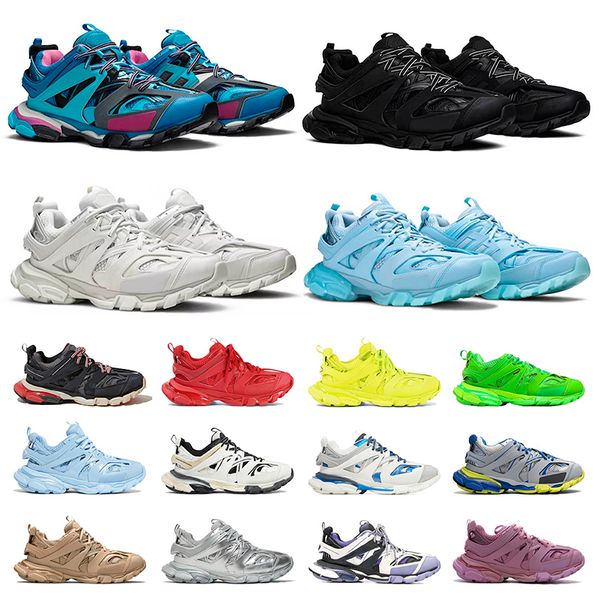 Balencaigas Shoes Balenciaga Balanciaga Track 3 3.0 Mens Womens Luxurys Designer Shoes All Blacks White Purple Beige Green Pink Blue【code ：L】Mens Shoes Sneakers Platform Trainers