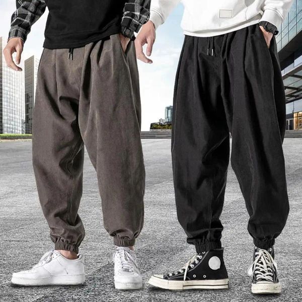 Мужские брюки шикарные брюки в стиле хип-хоп с карманами ветрозащитные длинные весенне-осенние тонкие стильные брюки