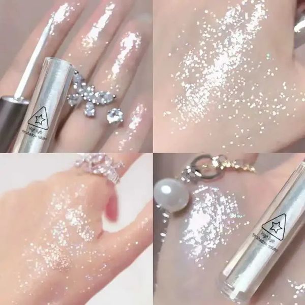 Lidschatten Flüssiger Glitzer Eyeliner Lidschatten Glänzender metallischer Stift Diamantschimmer Wasserdicht Schönheit Party Frauen Make-up Großhandel 231204