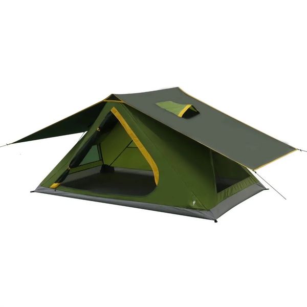 Zelte und Unterstände, 2-Personen-Zelt, Camping, Grün, 2-Personen-Pop-up-Instant-Hub, 7,5 Pfund. Abmessungen 57,48 x 88,58 x 51,18 Glamping Tarp Bushcraft 231204