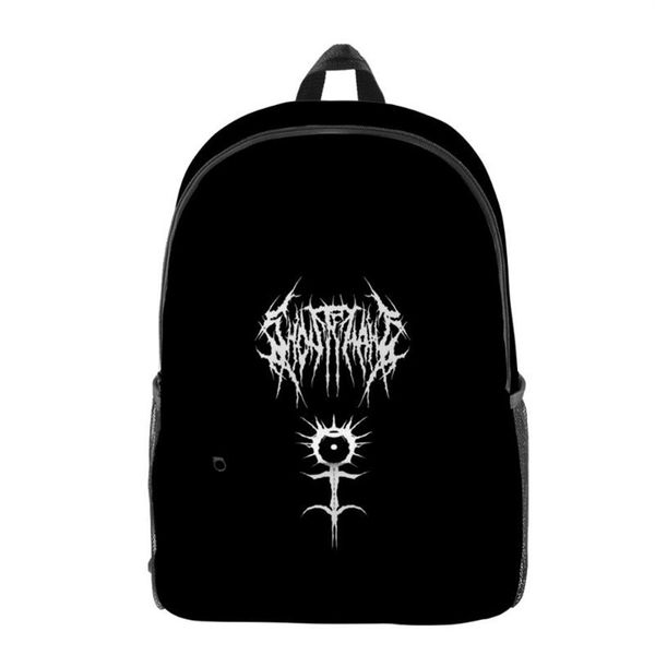 Mochila Ghostemane Merch Cosplay 3D Impressão Homens Mulheres Oxford School Bag Adolescente Menina Criança Travel185G