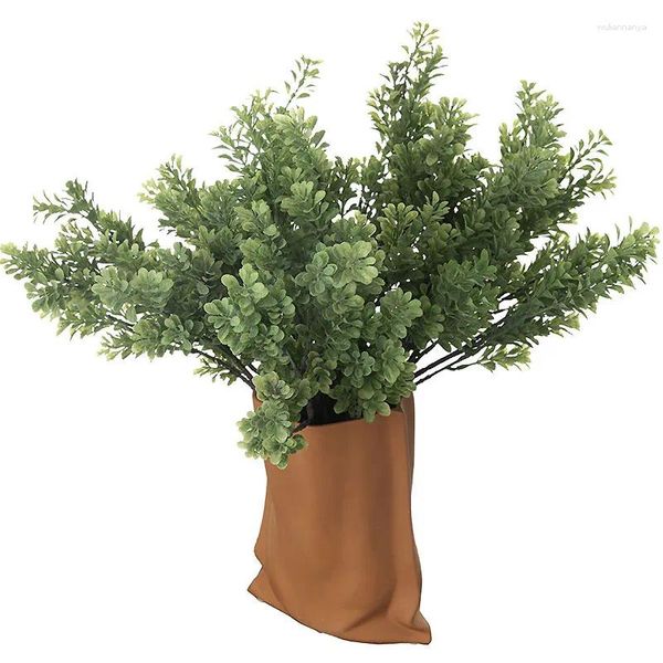 Fiori decorativi Piante artificiali Simulazione Erba Felci di plastica Foglie verdi Fiore finto Pianta Matrimonio Decorazione della casa Tavolo