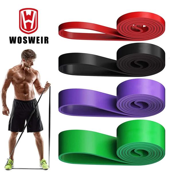 Yoga Stripes WOSWEIR Elastic Training Gum Resistance Bands Gym Home Fitness Expander Pull Up Assist Rubber Crossfit Workout Equipment 231104