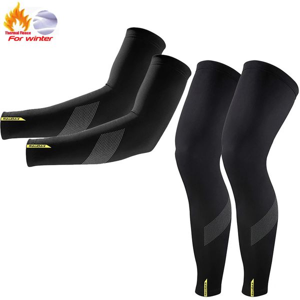 Luvas de ciclismo Raudax Alta elasticidade e alta qualidade inverno quente velo bicicleta aquecedores de braço esportes de inverno mangas de bicicleta ciclismo perna mais quente 231204