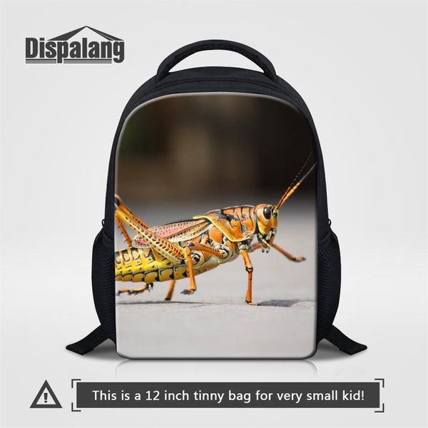 Рюкзак с мультяшным принтом для мальчиков, уникальный дизайн, школьная сумка с насекомыми для дошкольников, сумки с бабочками для детского сада, Childre257k