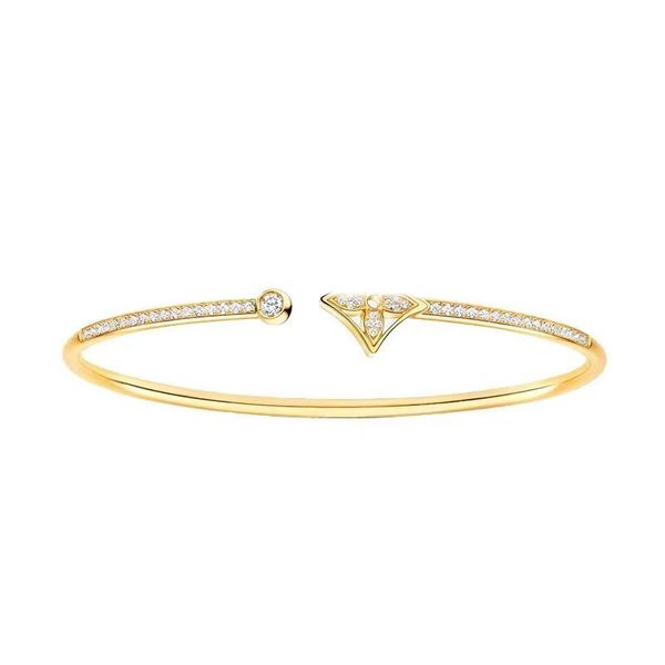 Designer-Armband Damen-Armreif Marke 18K Gold 925 Silberarmband Valentinstag, um der Freundin ein Überraschungsgeschenk zu machen