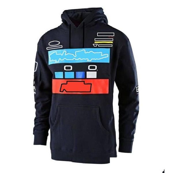 Abbigliamento da moto Abbigliamento da motocross Maglione caldo da uomo e da donna Piviere Giacca da corsa nera con cappuccio Giacca consegna drop Mobiles Moto Dhpeg