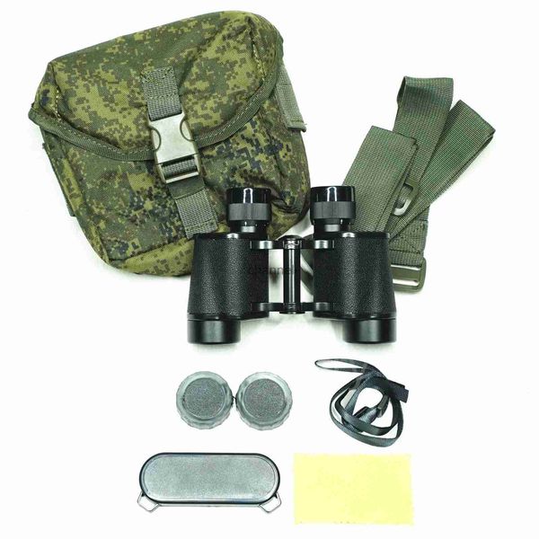 Teleskop-Fernglas Russisches Militär-Fernglas Baigish 8X30 Professionelles Teleskop Vollmetall-Armee-Fernglas mit Entfernungsmesser-Okular für die Jagd YQ231204