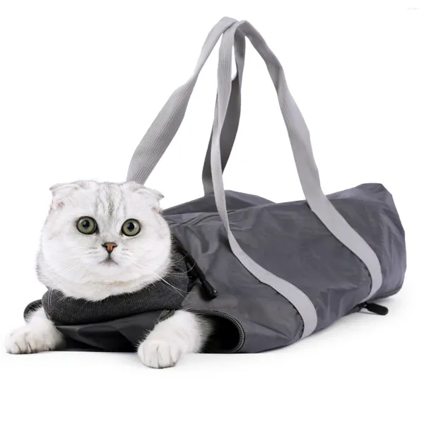 Trasportini per gatti Toelettatura Taglio unghie Forniture per animali domestici Antigraffio e anti-morso Bagno Rifinitura Borsa di contenimento Set di bellezza