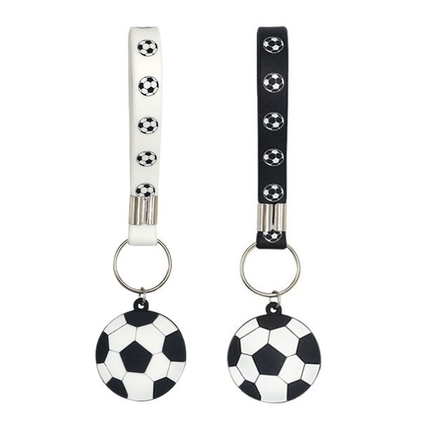 Portachiavi sportivi all'ingrosso Portachiavi da calcio Portachiavi da polso in silicone Regalo per studenti Accessori moda Portachiavi