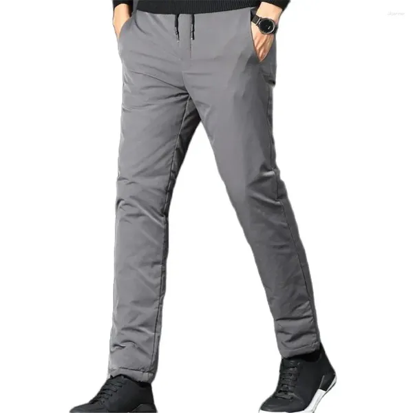 Herrenhose Herren Warme Capris Pantalones Abajo Mann Winter Weiße Entendaunen Männlich Herbst Dicke Pufferhose 5XL