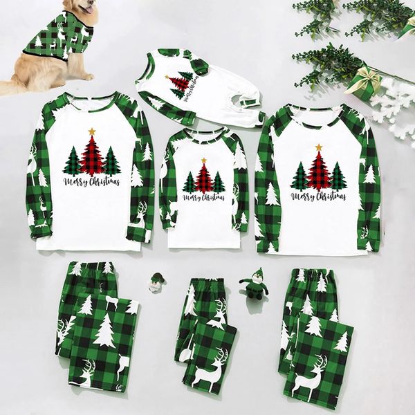 Passende Familien-Outfits suchen nach Nachtwäsche-Pyjamas, Frohe Weihnachten-Pyjamas-Set, Mutter-Vater-Kind-Elch-Kleidung, Baby-Strampler, Weihnachtsgeschenke 231204