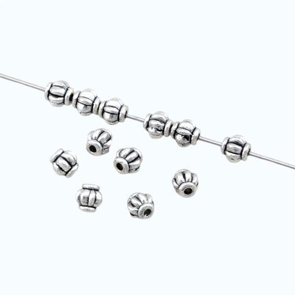 500 шт антикварный серебряный сплав, бусина-прокладка для фонаря 4 мм для изготовления ювелирных изделий, браслет, ожерелье, аксессуары «сделай сам» D2233K
