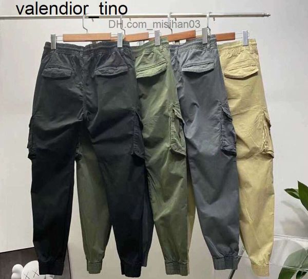 Novo 23ss Calças Masculinas Mens Stones Island Vintage Cargo Pants Designer Mens Bolso Macacão Calças Track Pant Sweater Mens Womens Pants