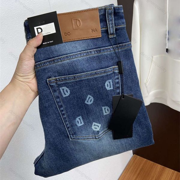 Jeans stampati in 3D jeans da uomo firmati pantaloni casual dritti pantaloni in denim lavato pantaloni da jogging larghi da uomo e da donna