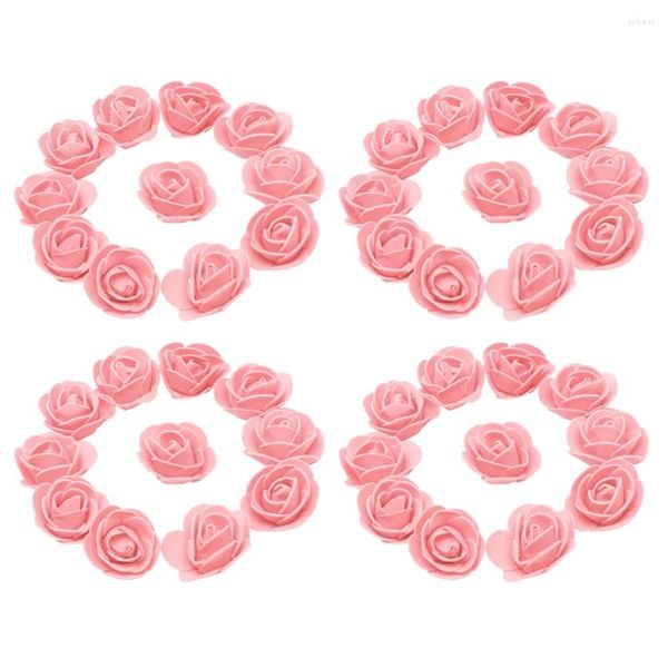 Dekorative Blumen 50 PCs Rose Simulationskopf Braut Faux Hochzeitszubehör Schaum künstlich