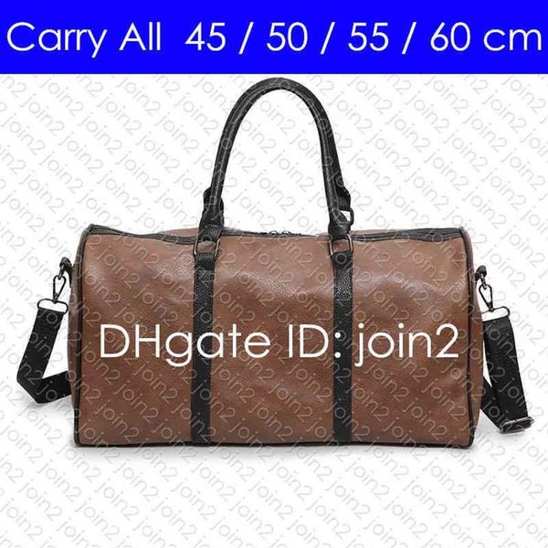 CARREGAR TODOS BANDOULIERE 60 55 50 45 cm Designer Womens Mens Travel Duffle Duffel Bag Luxo Rolling Softsided Bagagem Set Suitcas292e