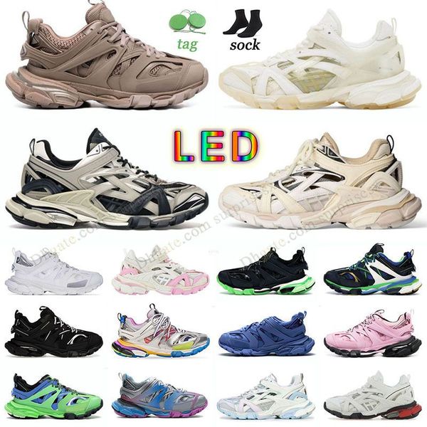 Designer di marca di lusso track 3 Scarpe casual Uomo Donna Track 2.0 3.0 4.0 Triple bianche nere Sneakers Tess.s. Gomma Nylon Stampato Piattaforma Economica Runner 7 Trekking Trainer Tennis