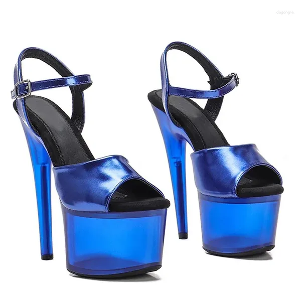 Sandali LAIJIANJINXIA 17 cm/7 pollici PU superiore sexy donne esotiche piattaforma moda tacchi alti scarpe da ballo pole 029