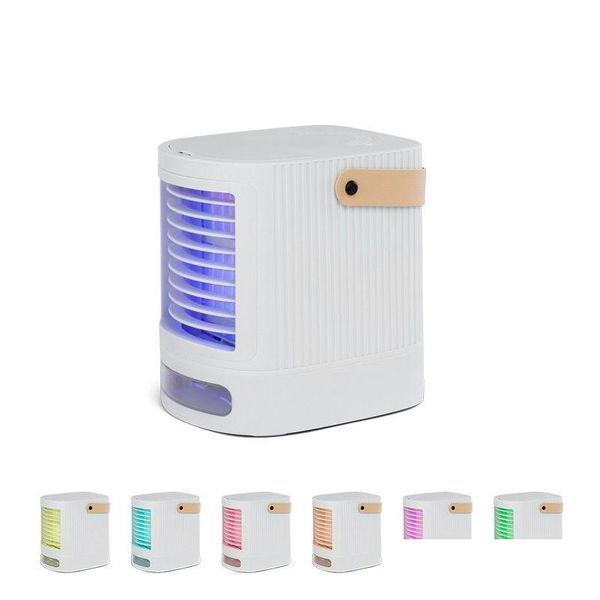 Outros Eletrodomésticos Ventilador de resfriamento de mesa portátil Mesa pessoal Condicionador de ar evaporativo para sala pequena Escritório Cam Drop Delivery Dhhpo