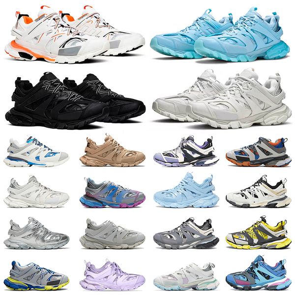 2024 New Arrival Mens Womens 3 3.0 Luxurys Designer Shoes All Blacks White Pink Grey Green Purple Light Blue Plate-forme Fashion Sneakers Trainers