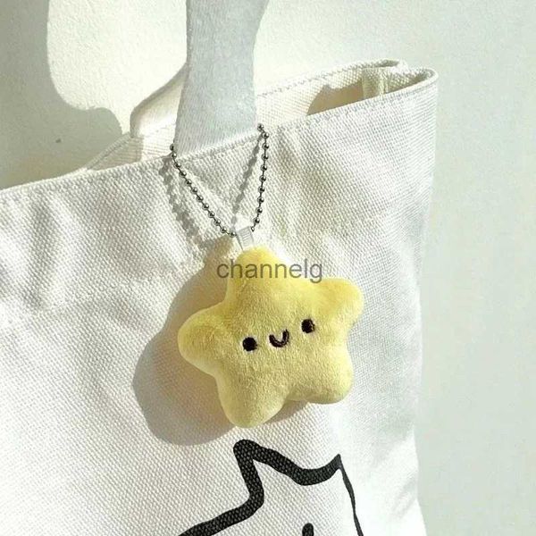 Schlüsselanhänger, Geschenk für Kinder und Freundinnen, niedlicher Stern, Plüschtier, Puppe, quietschender Schlüsselbund, flauschiger und weicher Rucksack, Taschenanhänger, YQ231204