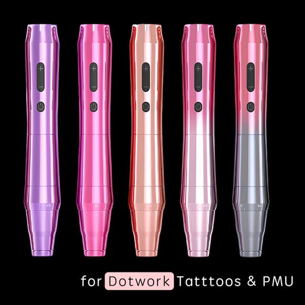 Tattoo-Entfernungsmaschinen Thunderlord Wireless Machine Augenbrauenstift mit 2 Batterien für Lippen Tattoos Beauty Semi Permanent Makeup 231204