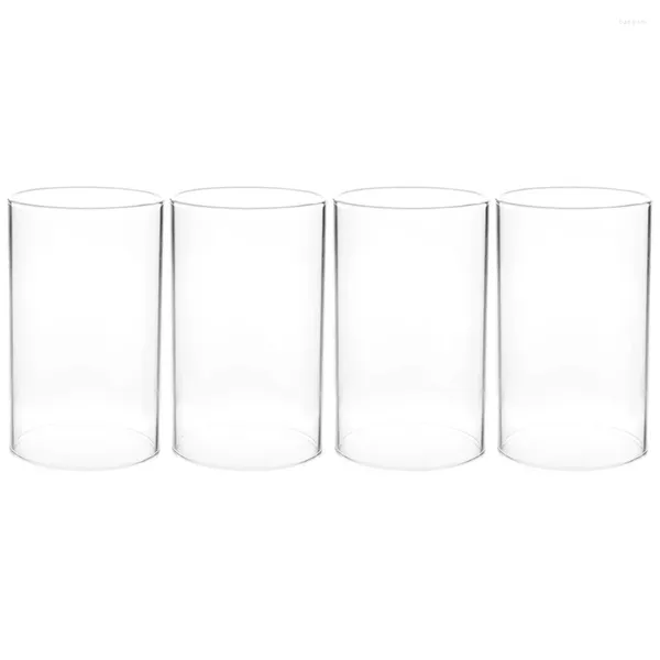 Castiçais sombra recipiente decorativo vidro artesanato copo requintado capa transparente pequenas velas