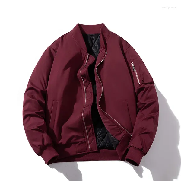 Giacche da uomo Giacca invernale da uomo spessa calda bomber da volo allentata logo personalizzato cappotto con cappuccio casual autunno sottile college cerniera capispalla