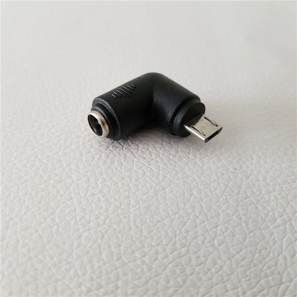 5,5 x 2,1 mm DC-Buchse auf Micro-USB-Typ-B-Stecker-Adapter-Konverter-Anschluss für Android-Handy-Tablet
