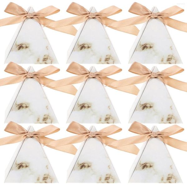 Confezione regalo Scatole per bomboniere a piramide Scatole di carta per caramelle decorative per feste di matrimonio