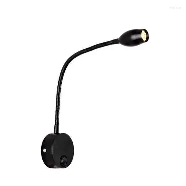 Настенный светильник Focos, светодиодные лампы с ручным переключателем DC12v110, 220 В, серебряный светильник для спальни, прикроватная лампа для чтения, регулируемое направление внутреннего освещения
