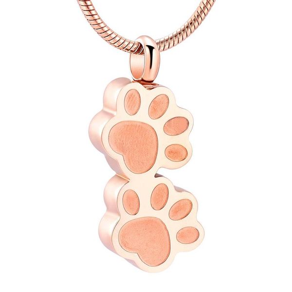 LKJ9955 Confezione regalo a imbuto Colore oro rosa Pet Cremazione Gioielli Funerale Urna Cenere Titolare Ricordo per Uomo Donna289a