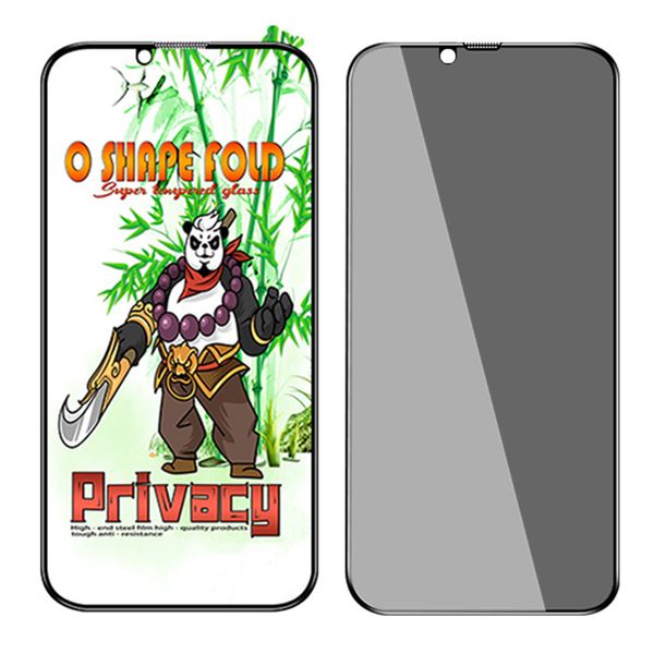 Protetor de tela para iPhone 15 Pro Max 14 Plus 13 Mini 12 11 XS XR X 8 7 SE Super Fold Privacidade Vidro Temperado Anti Estático Anti Spy 9H Capa Completa Premium Film Guard