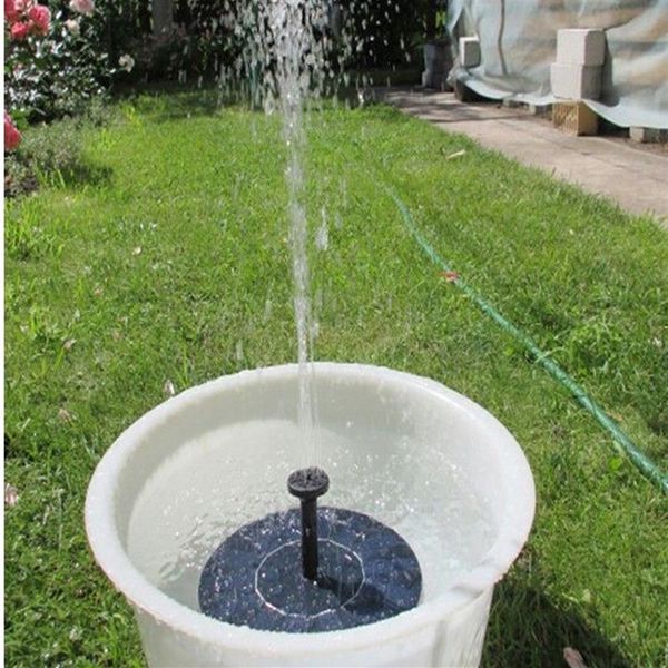 Bewässerungsgeräte, solarbetrieben, 3 verschiedene Sprühköpfe, Wasserpumpen-Set, Gartenbrunnen, Teich-Set, Wasserfälle, Wasseranzeige, NB0377209x