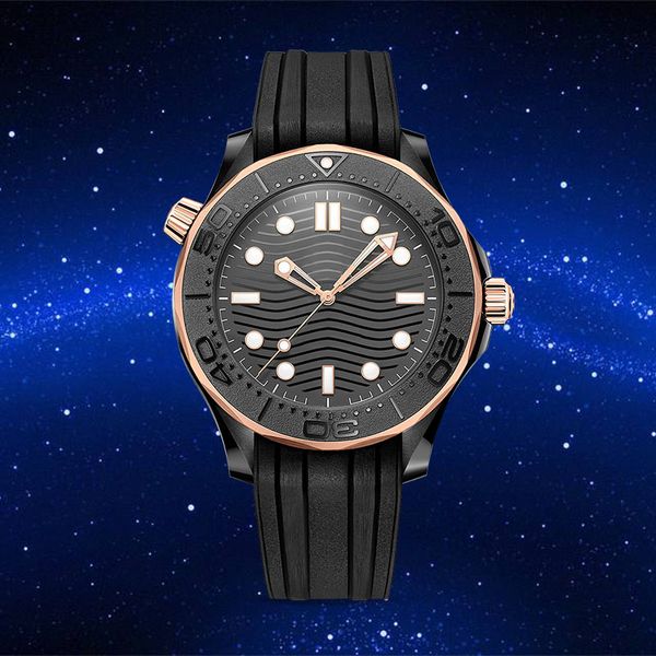 SEA MASTER watch high quality Ring 42mm montre Luxe automatic mechanical Luminescence Sapphire Folding Buckle waterproof omg watch