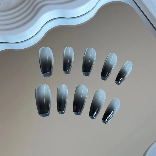 Künstliche Nägel Künstliche Nägel Nail Art Press auf Acryl Mandel Fake Weihnachten Ostern COMBO 231204