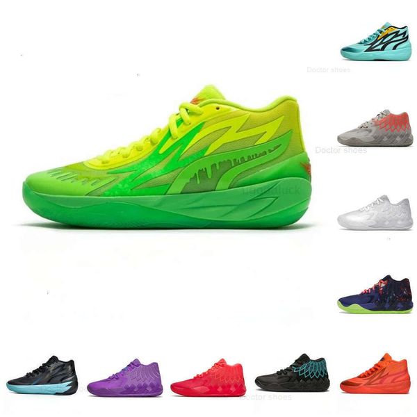 2024Ball MB 01 Sapatos de Basquete Rick Vermelho Verde e Morty Galaxy Roxo Azul Mb.02 Cinza Rainha Buzz City Melo Sports Shoe Trainner Sneakers Amarelo Top Quailty