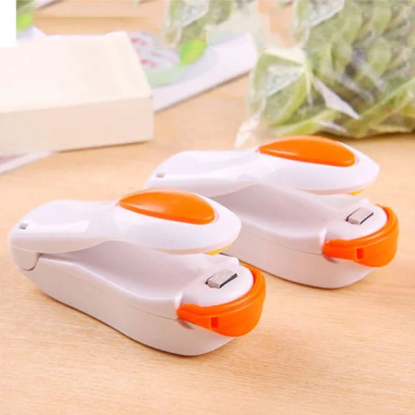 Großhandel Mini Heißsiegelmaschine Lebensmittel Clip Haushalt Impuls Snack Beutel Sealer Seal Küchenutensilien Gadget Tools ZZ