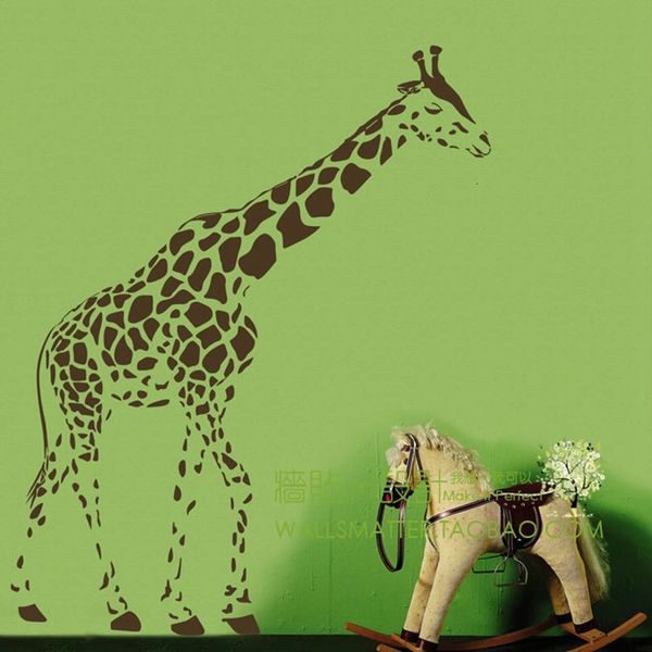 Wanddekoration, kreative Giraffen-Wandaufkleber, Glasaufkleber, Wohnzimmer, Schlafzimmer, Sofa, Hintergrund, Giraffenaufkleber 231204