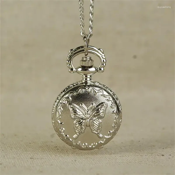 Cep Saatleri Vintage Charm Silver Creative Flep Quartz Kuvars Zinciri Kadınlar Çeşitli Stilleri