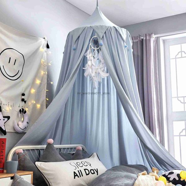 Crib Netting Bebek Odası Dekorasyon Topları Sivrisinek Net Perde Gölgelik Yuvarlak Yuvarlak Çadır Kids Yatak Valance Fotoğrafçılık Props Q231205