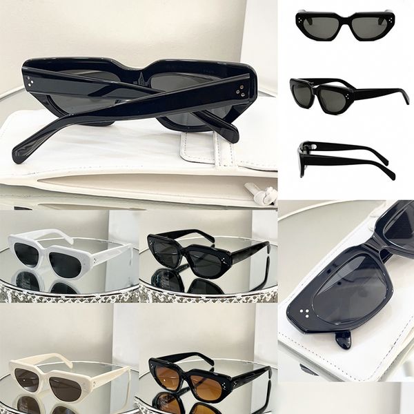 Designer-Mode-Sonnenbrille mit rechteckigem Rahmen für Damen, luxuriöse Cat-Eye-Farbwechsel-UV400-beständige Gläser für Herren, hochwertige Outdoor-Sonnenbrille CL40273U